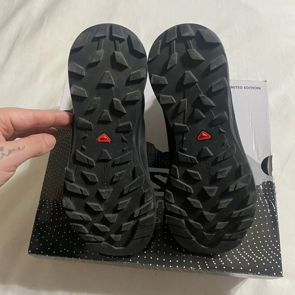 Comme Des Garçon x Salomon Logo Print High Top Sneakers - Picture 10 of 11